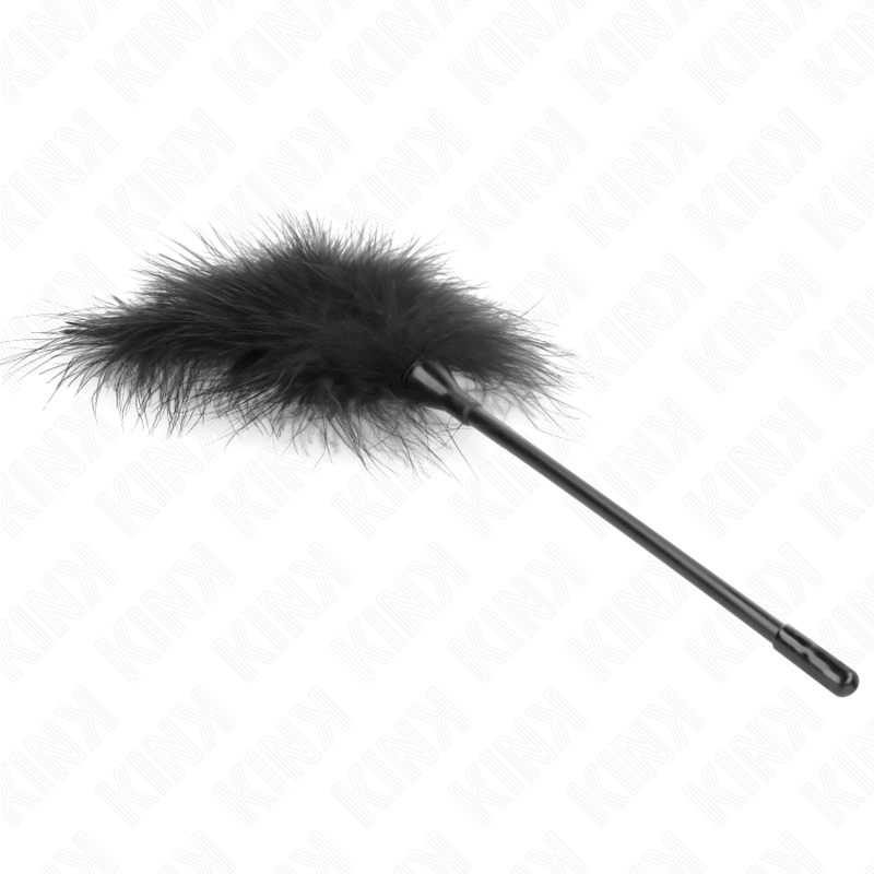 KINK - PLUMAS PARA COSQUILLAS NEGRO USADO PARA EL KIT BONDAGE 27 CM KINK IMPACT & TOUCH