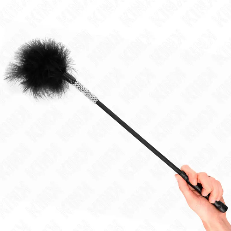 KINK - PLUMAS PARA COSQUILLAS CON MANGO DE DIAMANTES DE IMITACIÓN 50 CM KINK IMPACT & TOUCH