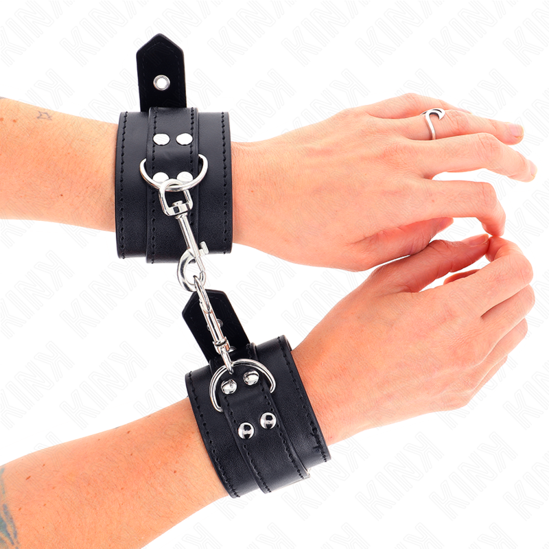KINK - MUÑEQUERAS CON TACHUELAS NEGRO 35 X 6 CM KINK WRIST RESTRAINT