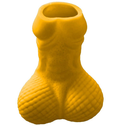 DIABLO PICANTE - VASO DE CHUPITO PENE AMARILLO DIABLO PICANTE
