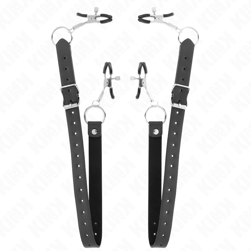 KINK - PINZAS PARA CLÍTORIS 4 ENGANCHES AJUSTABLE 34-48 CM KINK NIPPLE GRIP