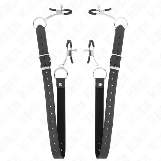 KINK - PINZAS PARA CLÍTORIS 4 ENGANCHES AJUSTABLE 34-48 CM KINK NIPPLE GRIP