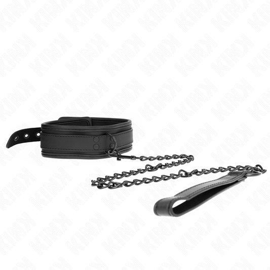 KINK - COLLAR CON CORREA 78 CM BONDAGE DE NEOPRENO MODELO 1 AJUSTABLE 37.5 X 49.5 CM KINK COLLAR & GAG