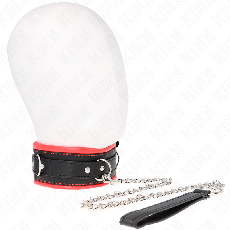 KINK - COLLAR CON CORREA 65 CM PESADO MODELO 3 AJUSTABLE 36.5-50 CM KINK COLLAR & GAG