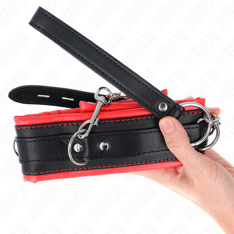 KINK - COLLAR CON CORREA 65 CM PESADO MODELO 3 AJUSTABLE 36.5-50 CM KINK COLLAR & GAG