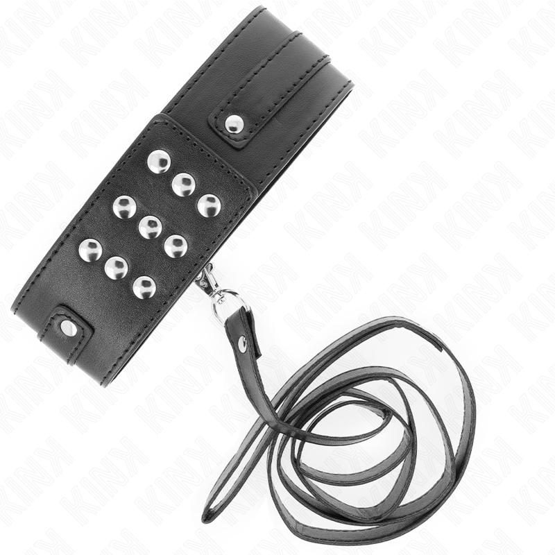KINK - COLLAR CON CORREA 116 CM MODELO 1 AJUSTABLE 36-43 CM X 5 CM KINK COLLAR & GAG