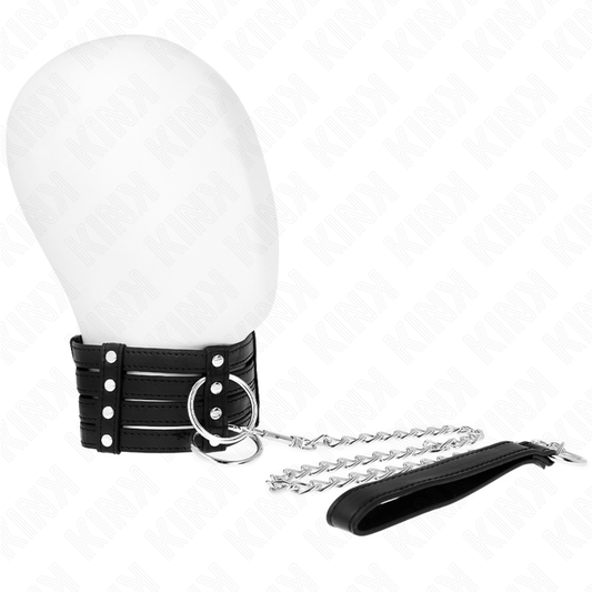 KINK - COLLAR CON CORREA 65 CM ESTILO SUB AJUSTABLE 35-51 CM X 7 CM KINK COLLAR & GAG