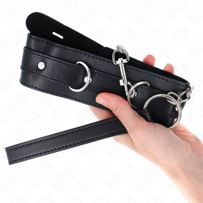 KINK - COLLAR CON CORREA 65 CM NEGRO 54 X 4.5 CM KINK COLLAR & GAG
