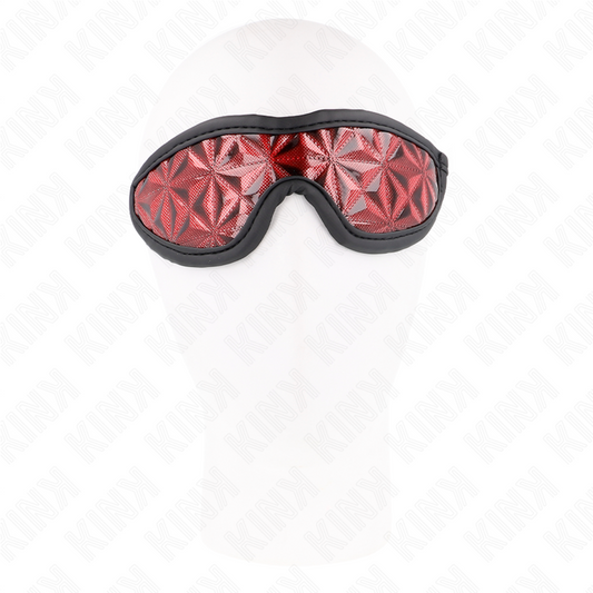 KINK - VENDA CON PATRÓN DE DIAMANTES ROJO 20.5 x 6 CM KINK MASKED ALLURE