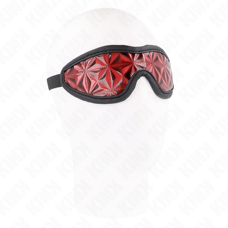KINK - VENDA CON PATRÓN DE DIAMANTES ROJO 20.5 x 6 CM KINK MASKED ALLURE
