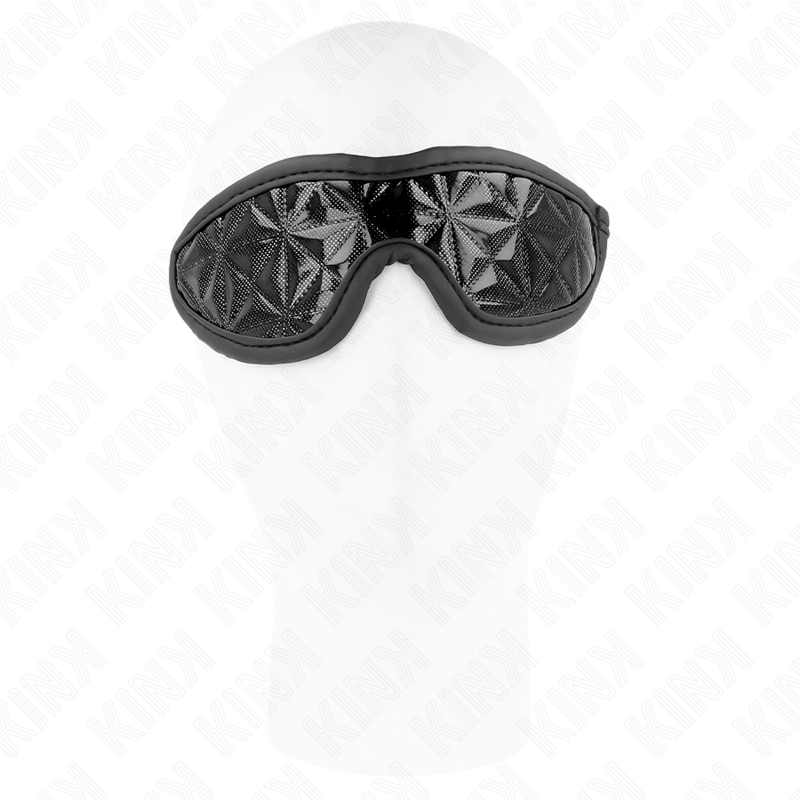 KINK - VENDA CON PATRÓN DE DIAMANTES NEGRO 20.5 x 6 CM KINK MASKED ALLURE
