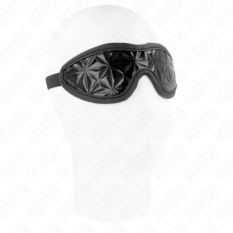 KINK - VENDA CON PATRÓN DE DIAMANTES NEGRO 20.5 x 6 CM KINK MASKED ALLURE