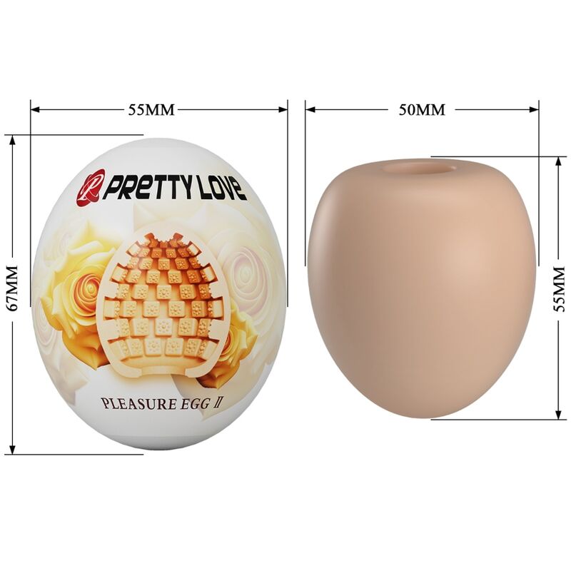 PRETTY LOVE - MASTURBADOR MASCULINO HUEVO NATURAL PRETTY LOVE FLIRTATION