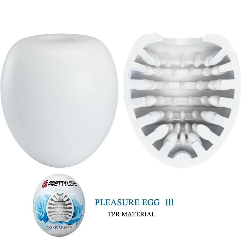 PRETTY LOVE - MASTURBADOR MASCULINO HUEVO BLANCO PRETTY LOVE FLIRTATION