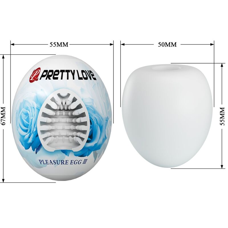 PRETTY LOVE - MASTURBADOR MASCULINO HUEVO BLANCO PRETTY LOVE FLIRTATION