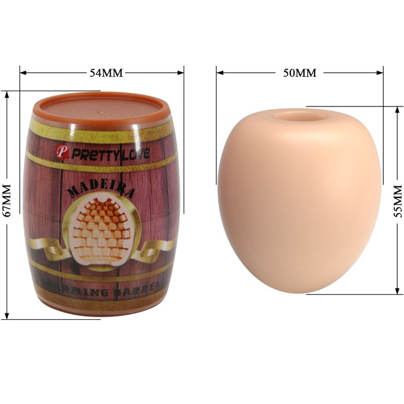 PRETTY LOVE - MASTURBADOR MASCULINO HUEVO NATURAL MODELO 2 PRETTY LOVE FLIRTATION