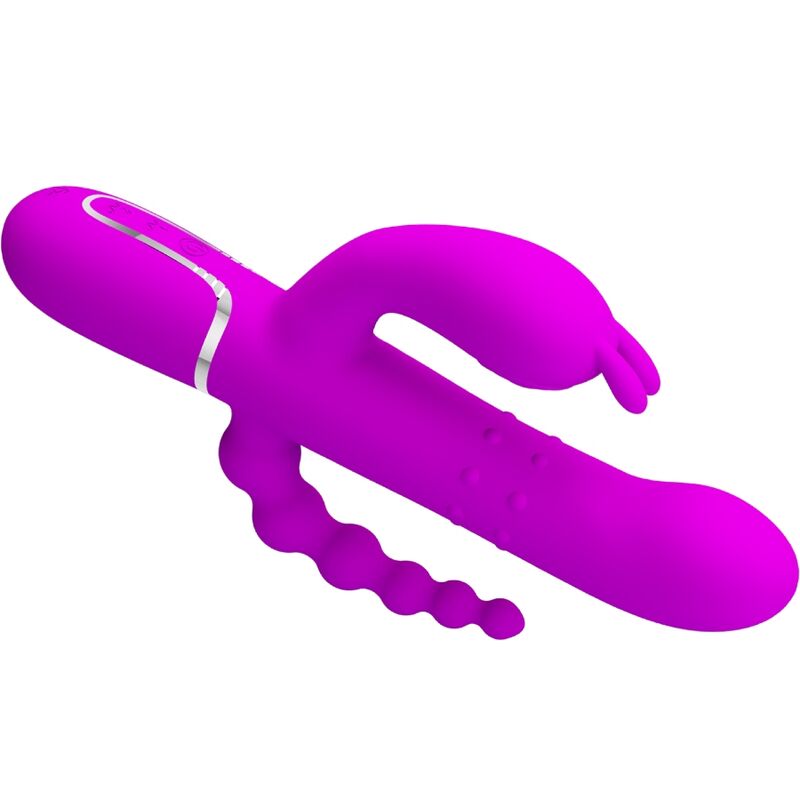PRETTY LOVE - CAMMY TRIPLE VIBRADOR MULTIFUNCIÓN 4 EN 1 ROSA PRETTY LOVE FLIRTATION
