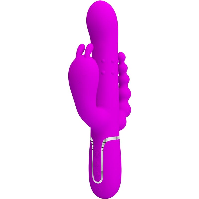 PRETTY LOVE - CAMMY TRIPLE VIBRADOR MULTIFUNCIÓN 4 EN 1 ROSA PRETTY LOVE FLIRTATION