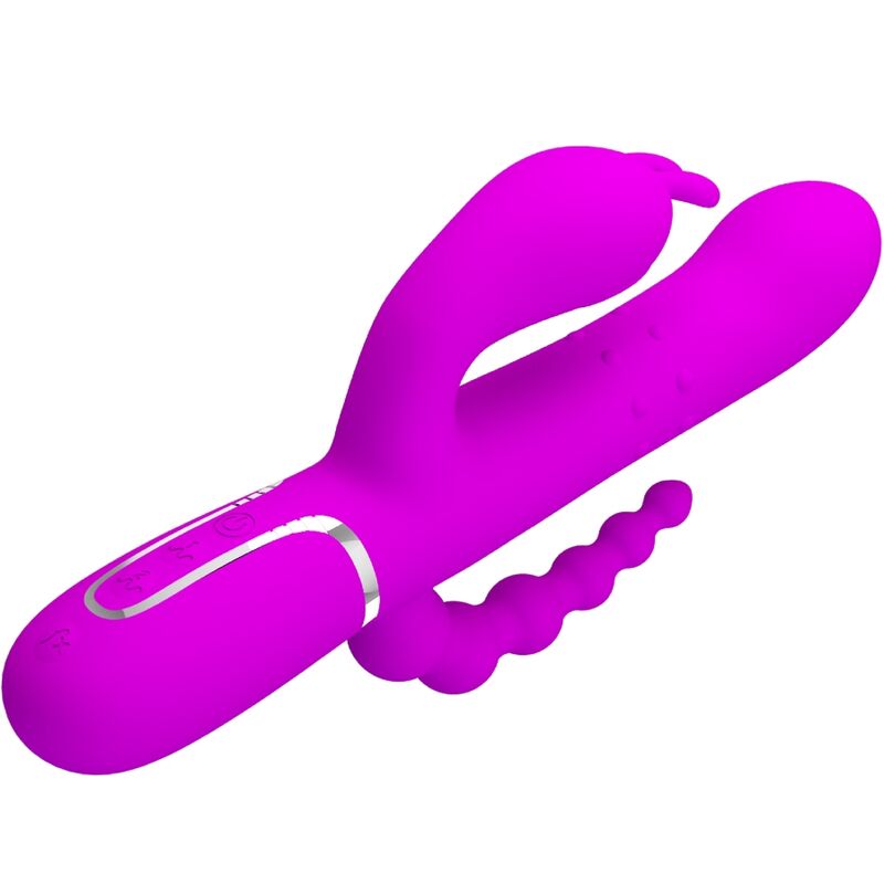 PRETTY LOVE - CAMMY TRIPLE VIBRADOR MULTIFUNCIÓN 4 EN 1 ROSA PRETTY LOVE FLIRTATION
