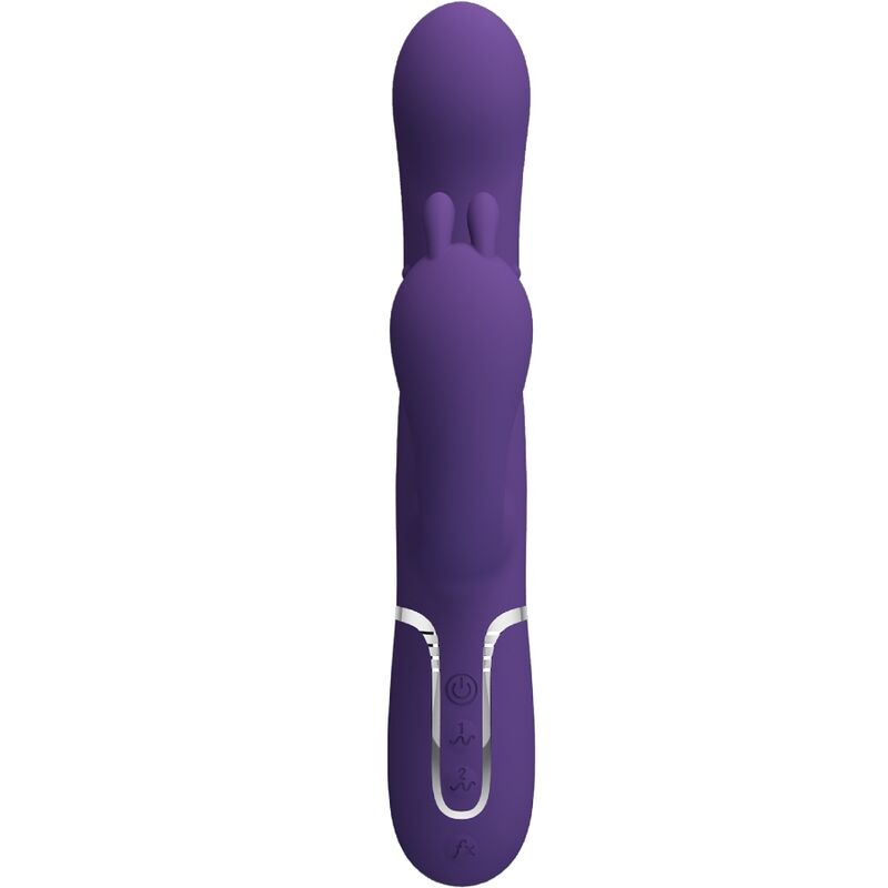 PRETTY LOVE - CAMMY TRIPLE VIBRADOR MULTIFUNCIÓN 4 EN 1 MORADO PRETTY LOVE FLIRTATION