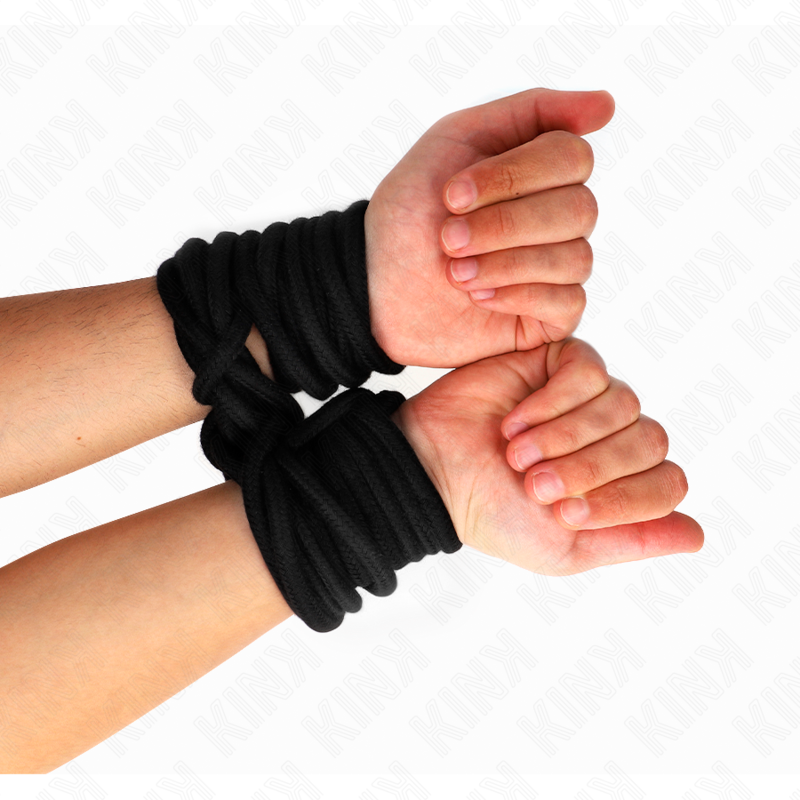 KINK - CUERDA DE ALGODÓN 5 METROS NEGRO KINK ROPE ARTS