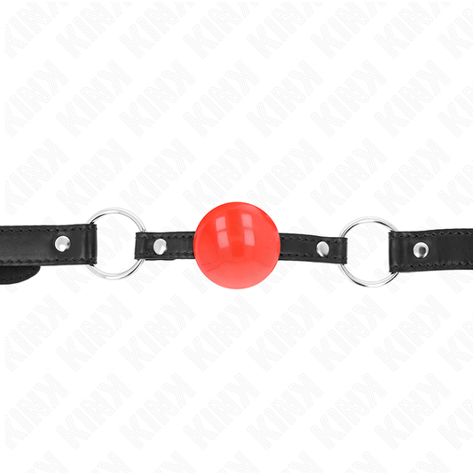 KINK - MORDAZA DE BOLA 4 CM TPE ROJO 60 x 2 CM KINK COLLAR & GAG