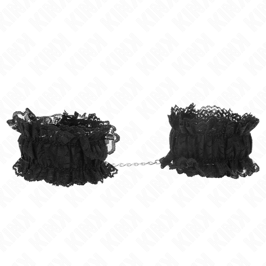 KINK - MUÑEQUERAS ELÁSTICAS DE ENCAJE NEGRO KINK WRIST RESTRAINT