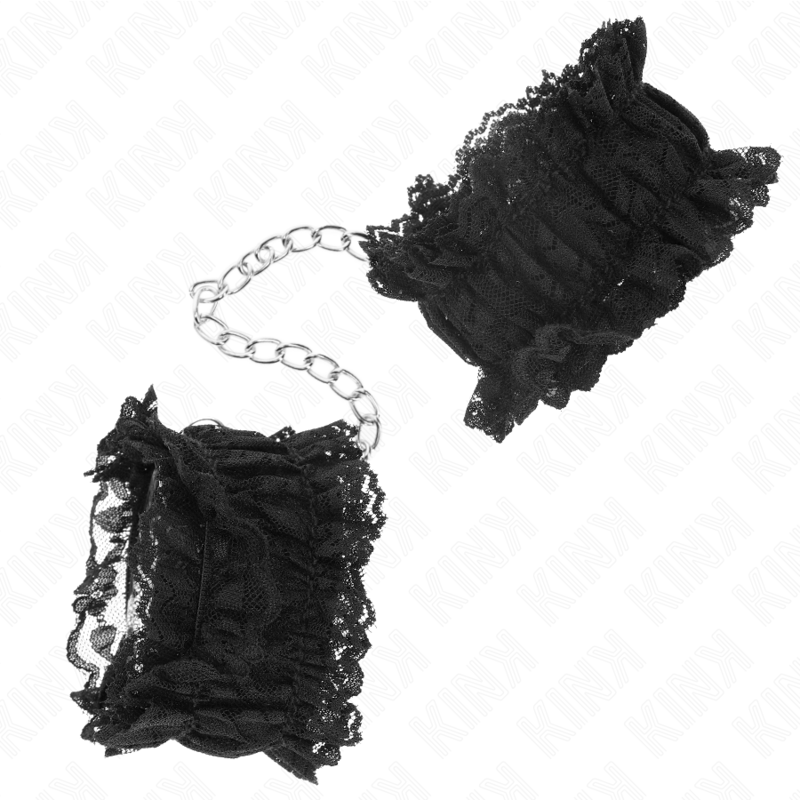 KINK - MUÑEQUERAS ELÁSTICAS DE ENCAJE NEGRO KINK WRIST RESTRAINT