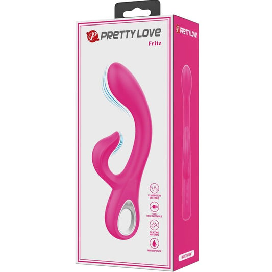 PRETTY LOVE - FRITZ VIBRADOR RABBIT 12 VIBRACIONES ROSA PRETTY LOVE FLIRTATION