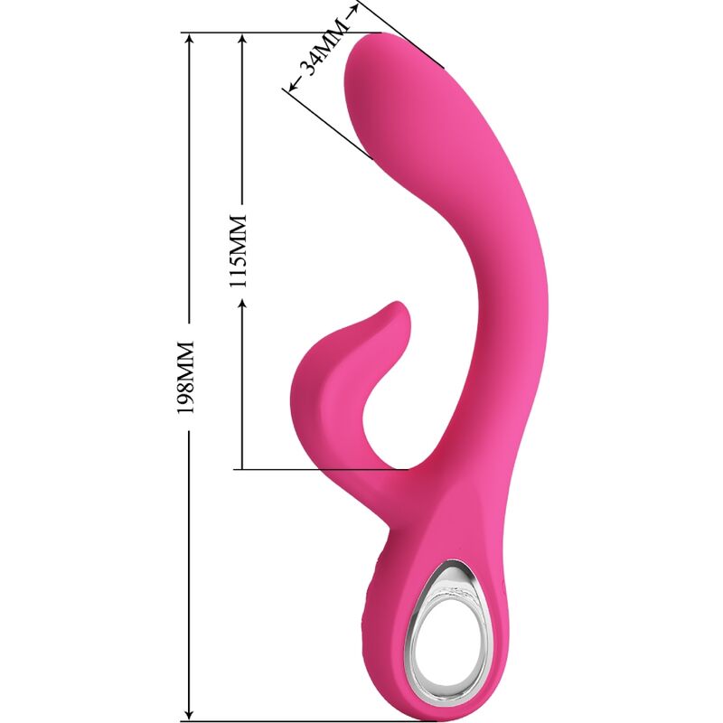 PRETTY LOVE - FRITZ VIBRADOR RABBIT 12 VIBRACIONES ROSA PRETTY LOVE FLIRTATION