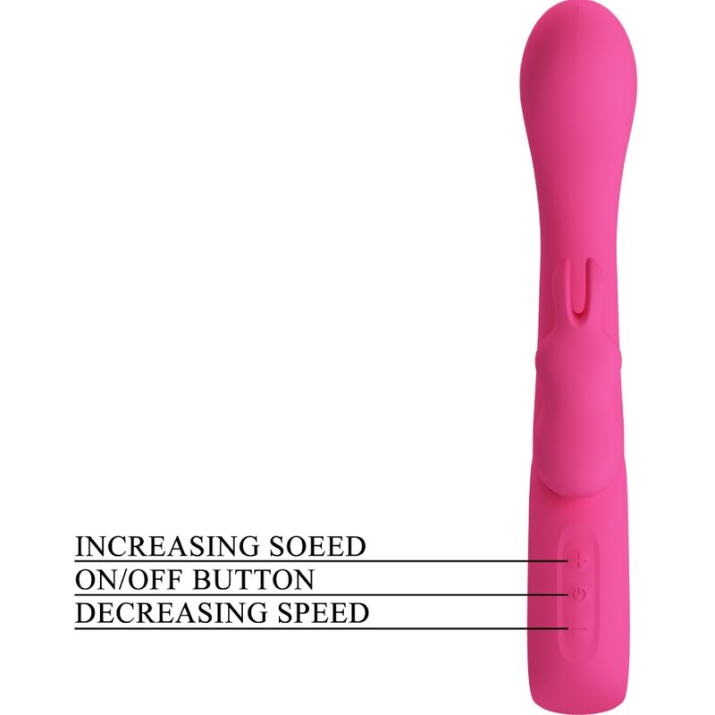PRETTY LOVE - NOVAK VIBRADOR RABBIT 12 VIBRACIONES ROSA PRETTY LOVE FLIRTATION