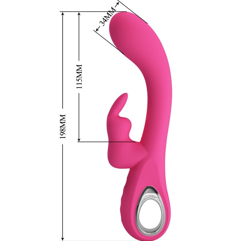 PRETTY LOVE - NOVAK VIBRADOR RABBIT 12 VIBRACIONES ROSA PRETTY LOVE FLIRTATION