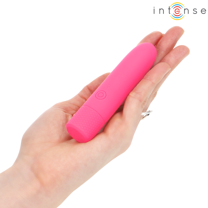 INTENSE - SYMONE BALA VIBRADORA RECARGABLE POR USB 8 VIBRACIONES ROSA 10 X 2.2 CM INTENSE FUN