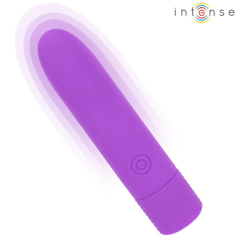INTENSE - SYMONE BALA VIBRADORA RECARGABLE POR USB 8 VIBRACIONES MORADO 10 X 2.2 CM INTENSE FUN