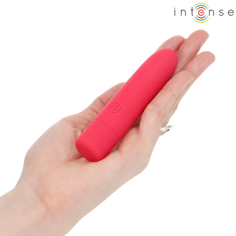 INTENSE - SYMONE BALA VIBRADORA RECARGABLE POR USB 8 VIBRACIONES ROJO 10 X 2.2 CM INTENSE FUN