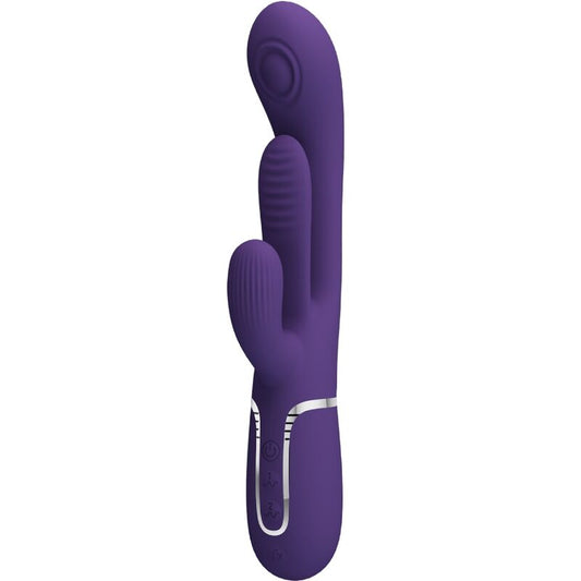 PRETTY LOVE - SHANIA TRIPLE VIBRADOR RABBIT MULTIFUNCIÓN MORADO PRETTY LOVE