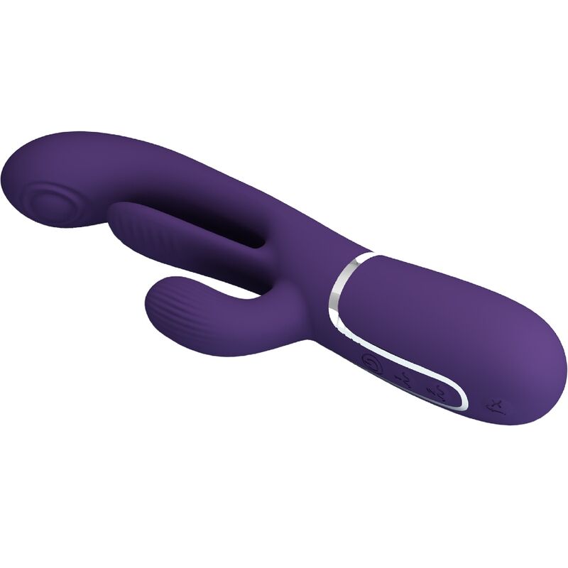 PRETTY LOVE - SHANIA TRIPLE VIBRADOR RABBIT MULTIFUNCIÓN MORADO PRETTY LOVE