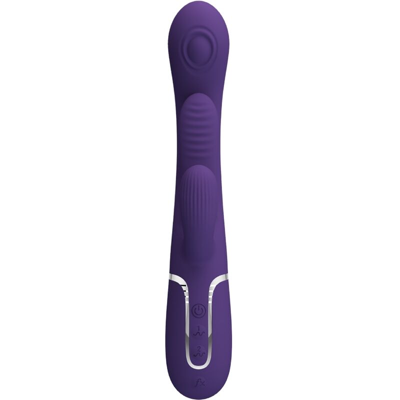 PRETTY LOVE - SHANIA TRIPLE VIBRADOR RABBIT MULTIFUNCIÓN MORADO PRETTY LOVE