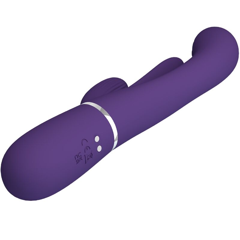 PRETTY LOVE - SHANIA TRIPLE VIBRADOR RABBIT MULTIFUNCIÓN MORADO PRETTY LOVE