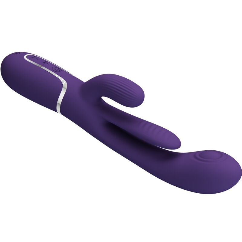 PRETTY LOVE - SHANIA TRIPLE VIBRADOR RABBIT MULTIFUNCIÓN MORADO PRETTY LOVE