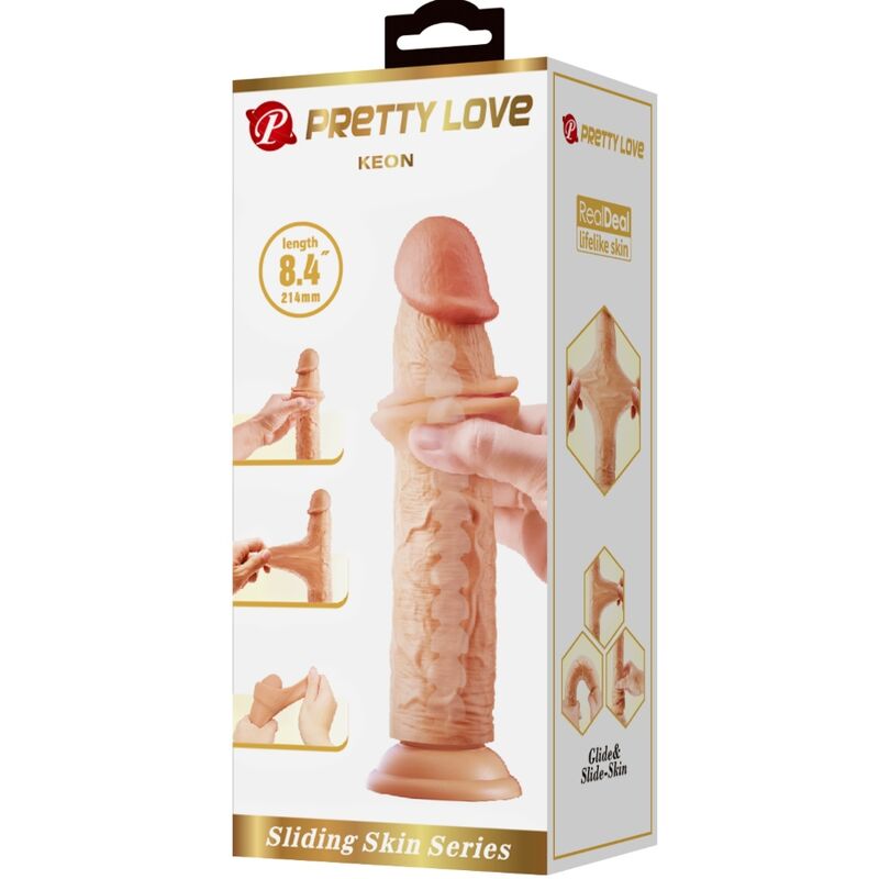 PRETTY LOVE - KEON DILDO REALÍSTICO 21 CM NATURAL PRETTY LOVE