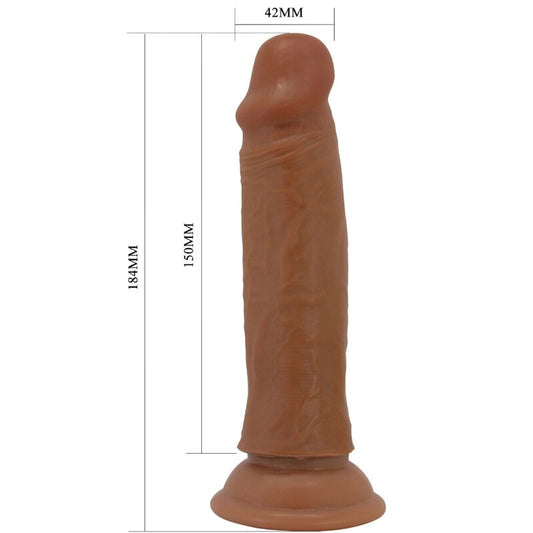 PRETTY LOVE - QUENTIN DILDO REALÍSTICO 18 CM MULATO PRETTY LOVE