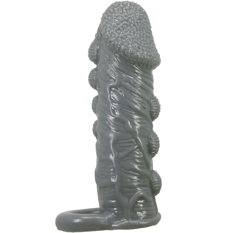 PRETTY LOVE - FUNDA REALÍSTICA ALARGADORA Y RETARDANTE PARA PENE GRIS PRETTY LOVE