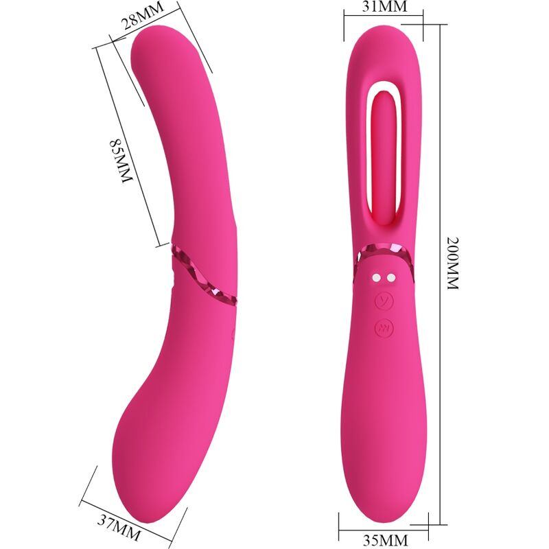 ROMANCE - LEXIE VIBRADOR PUNTO G 7 VIBRACIONES ROSA ROMANCE