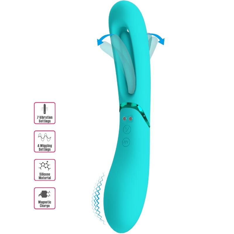 ROMANCE - LEXIE VIBRADOR PUNTO G 7 VIBRACIONES AZUL ROMANCE