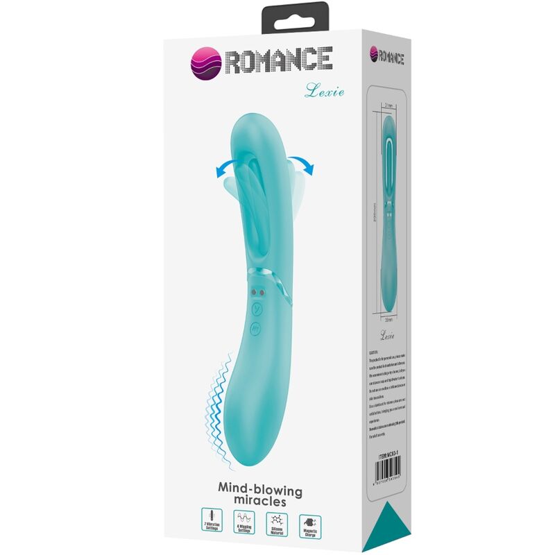 ROMANCE - LEXIE VIBRADOR PUNTO G 7 VIBRACIONES AZUL ROMANCE