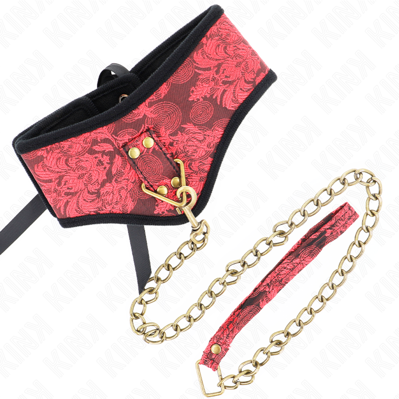 KINK - COLLAR CON CORREA DE ENCAJE 75 CM MODELO SCANDAL 44 X 10 CM KINK COLLAR & GAG