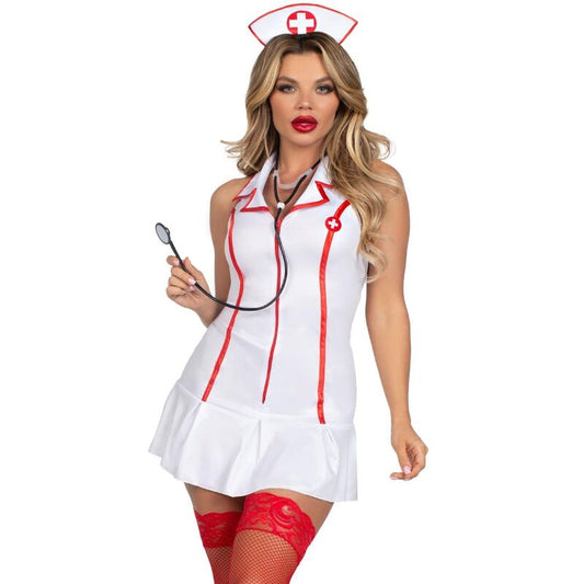 LEG AVENUE - DISFRAZ ENFERMERA JEFA BLANCO M/L LEG AVENUE COSTUMES