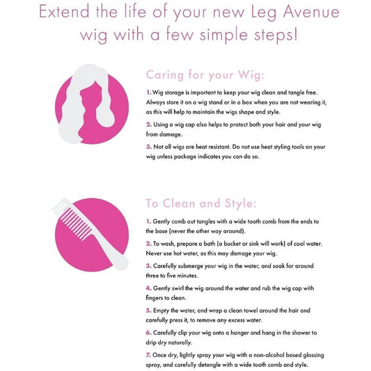 LEG AVENUE - PELUCA BOB FLUORESCENTE VERDE NEON LEG AVENUE ACCESSORIES