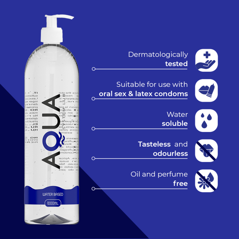 AQUA QUALITY - LUBRICANTE BASE DE AGUA 1000 ML AQUA QUALITY